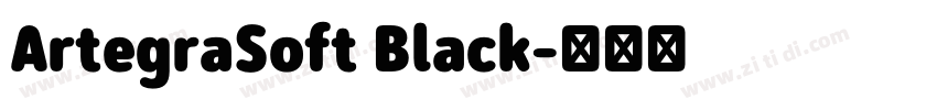 ArtegraSoft Black字体转换 ArtegraSoft Black字体转换